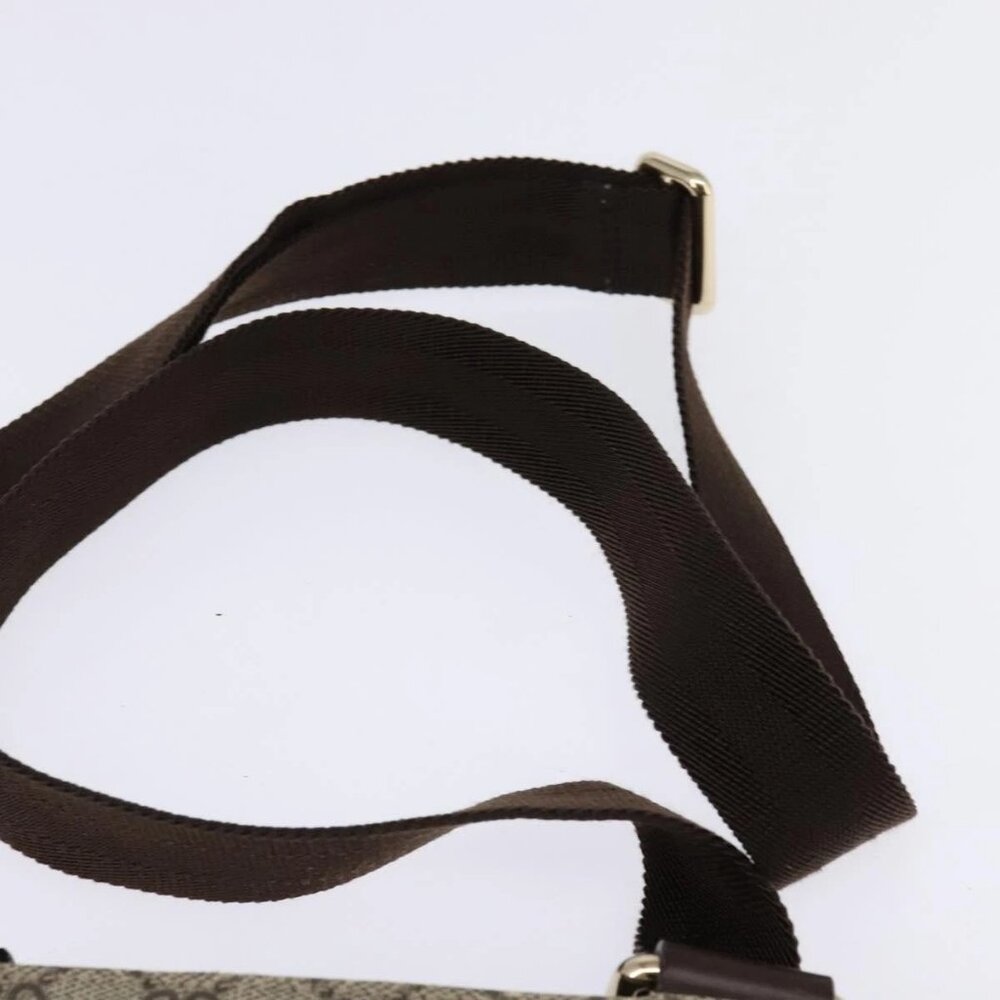 GUCCI GG Supreme Shoulder Bag PVC Beige Gold 201538 Auth BA5706 - Picture 9 of 16